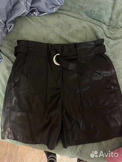 Шорты женские кожаные