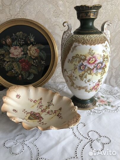 Антикварная ваза для фруктов