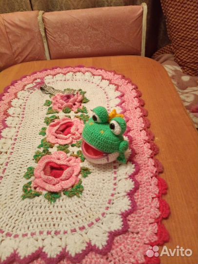 Вязаная монетница, таблетница, мини-сумочка