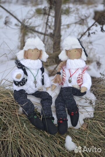 Куклы в стиле Тильда «Кай и Герда» (ручная работа)