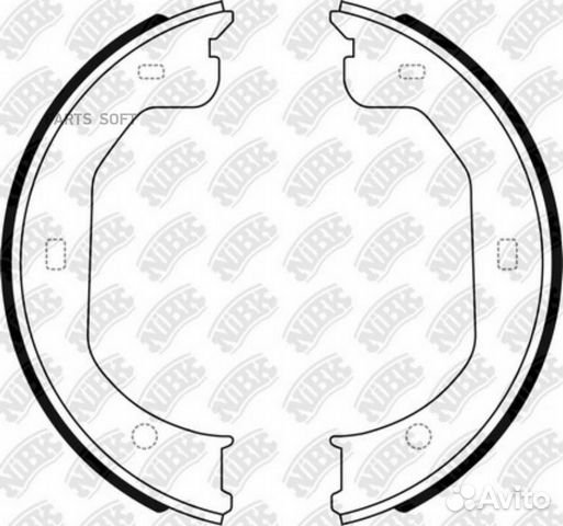 Nibk FN0710 Колодки торм.бараб