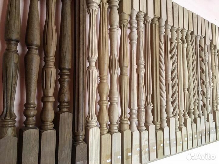 Комплектующие для лестниц. Балясины, ступени, щиты