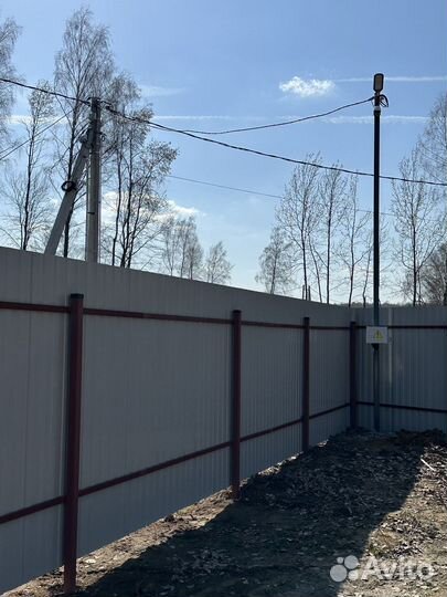 Трубостойка 7 метров. Подключение электричества