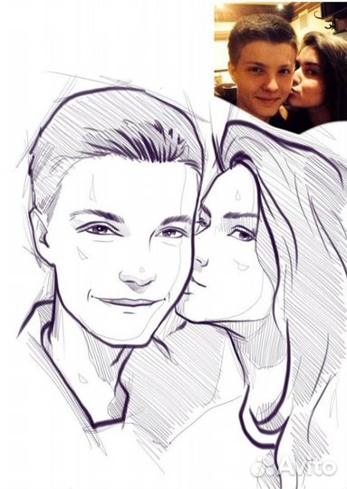 Портрет карандашом в Казани