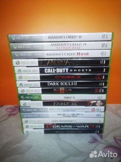 15 лицензионных дисков для Xbox 360