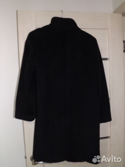 Полупальто женское 48 шерсть черное karax