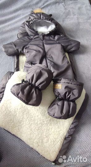 Зимний конверт с комбинезоном
