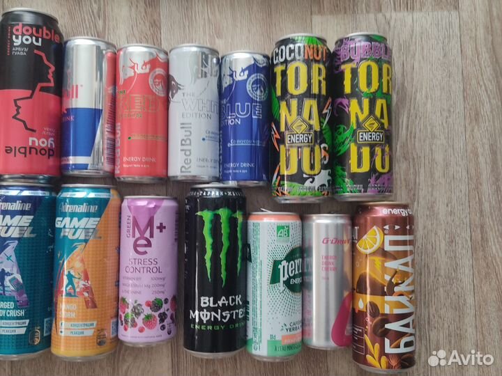 Банки из под энергетиков +от лимонада