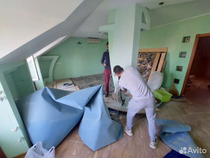 Демонтаж квартир Демонтаж стяжки