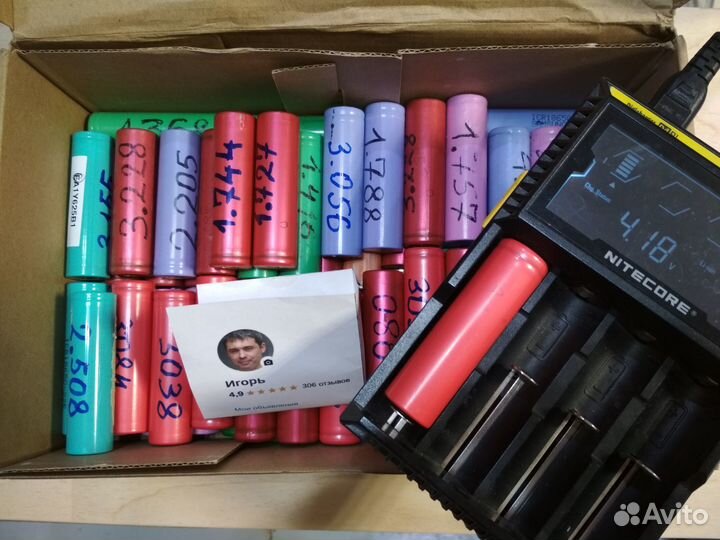 Li-ion аккумуляторы 18650 литий-ионные бу и новые