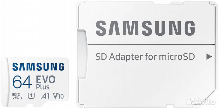 Карта Samsung EVO Plus 64GB UHS-I (MB-MC64KA/AM)