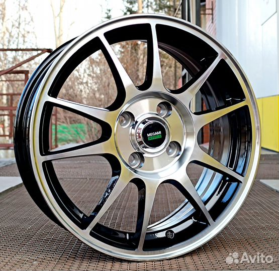 Диски Megami MGM-5 6x14/4x100 ET43 D60.1 BKF(4шт)