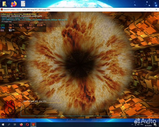 Видеокарта Gigabyte Aorus RX 580 8 Гб