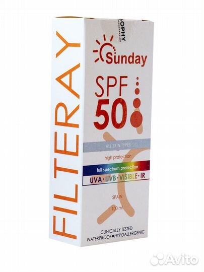 Солнцезащитный крем SPF 50 Испания 100 мл