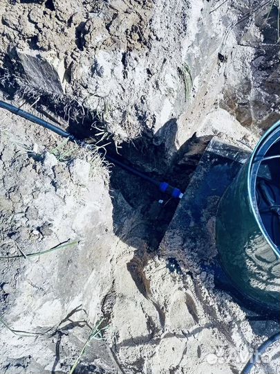 Монтаж септика и кессона