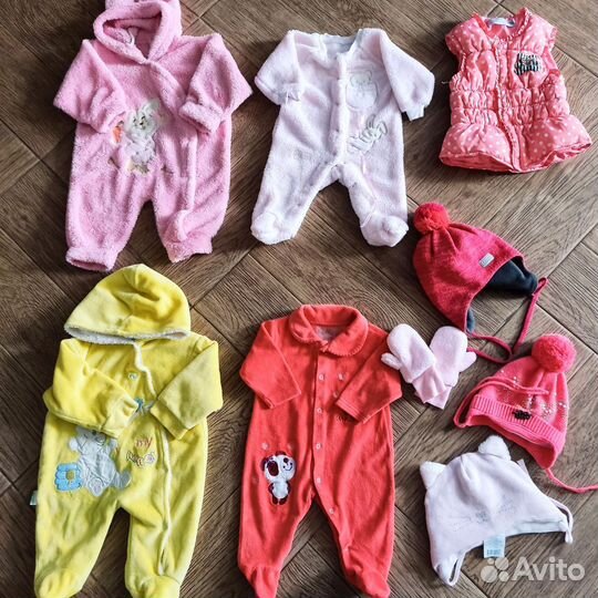 Пакет детских вещей на девочку 62 68 74