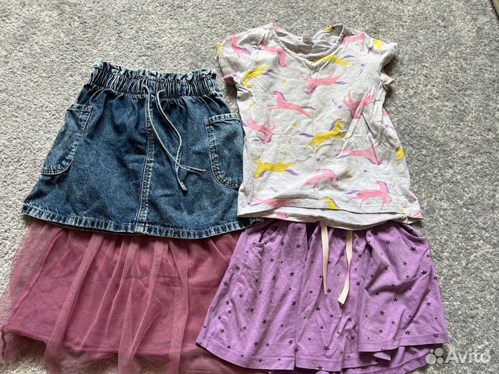 Вещи пакетом на девочку весна-лето 110 116