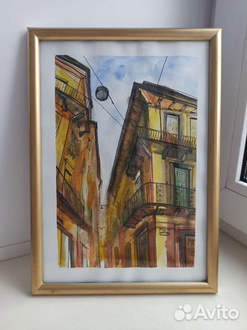 Картина. Акварель. Городские мотивы
