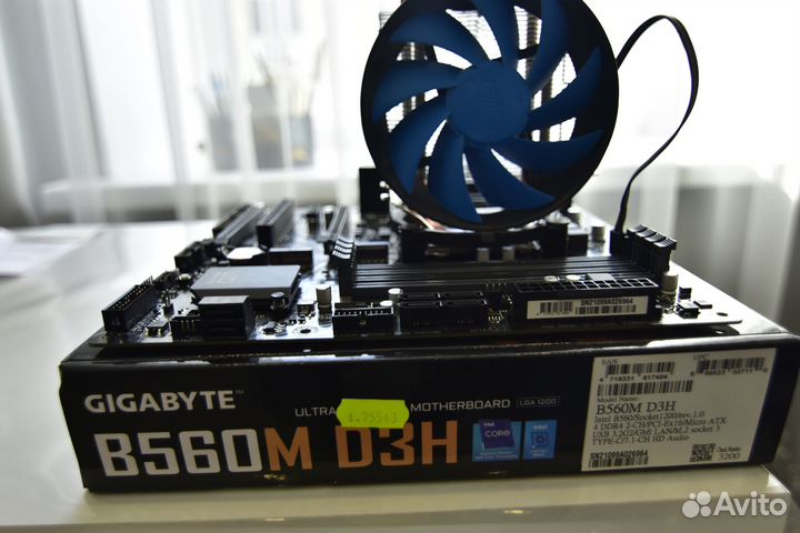 Материнская плата gigabyte В560М- D3Н комплект
