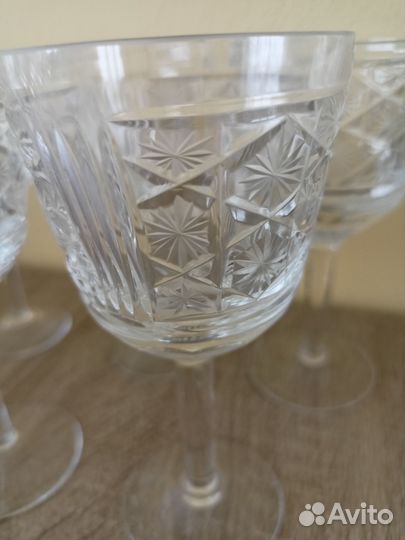 Рюмки хрусталь на ножке