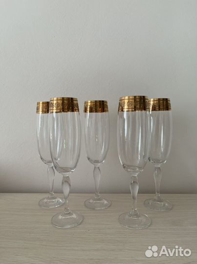 Набор бокалов для шампанского Чехия
