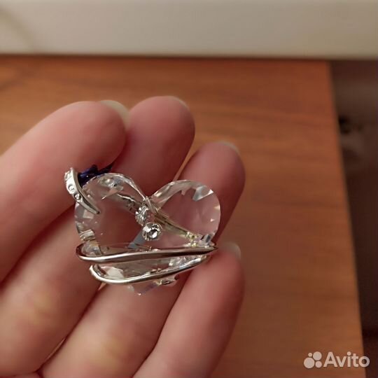 Кулон подвеска сердце Swarovski