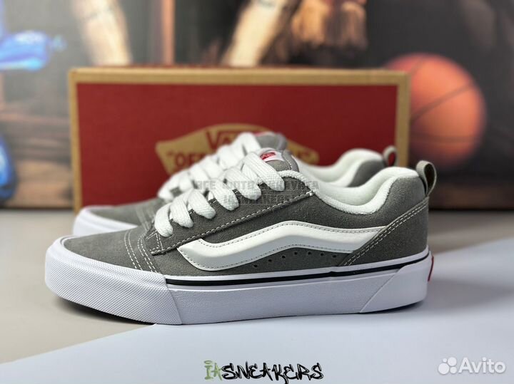 Кеды Vans Knu skool серые 36-45