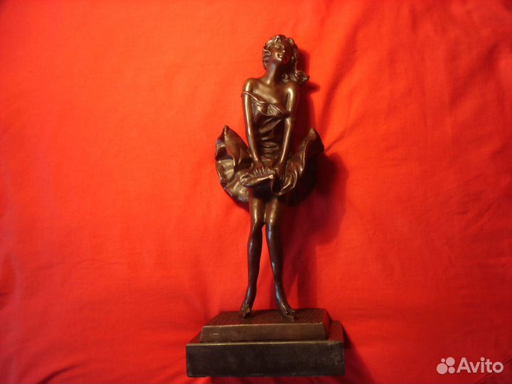 Мерлин Монро США статуэтка Бронза Голливуд 30см