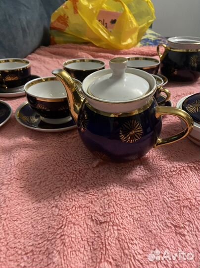 Сервиз чайный кобальт довбыш