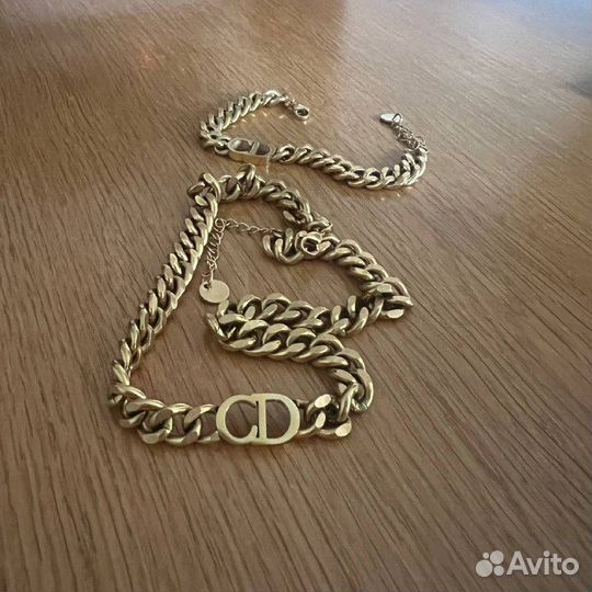 Чокер и браслет dior