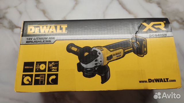Аккумуляторная ушм Dewalt dcg405n 18 вольт купить в Санкт-Петербурге ...