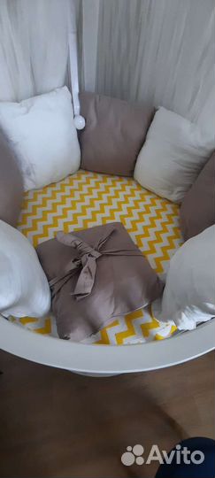 Бортики подушки в кроватку
