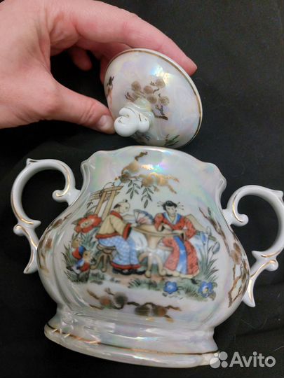 Предметы сервиза Oscar Schlegelmilch гейша ГДР