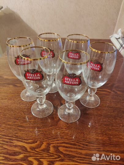 Фужеры пивные 0,33 набор Stella Artua 6 шт