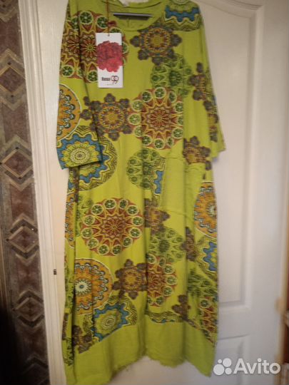 Платье новое, хлопок, размер 58-60, Италия