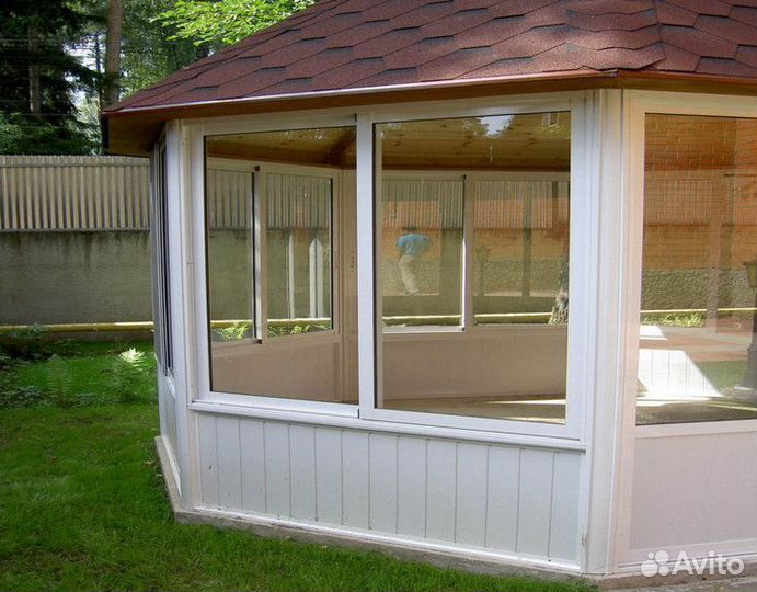 Окно пластиковое в беседку