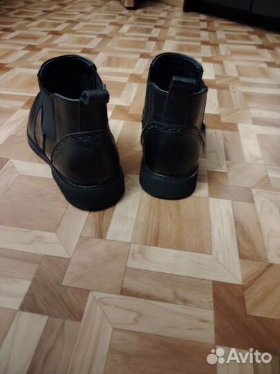 Ботинки демисезонные мужские кожаные