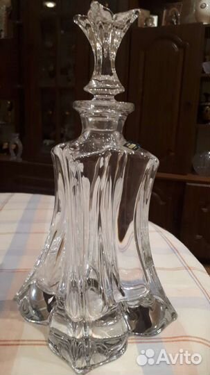 Графин новый хрустальный богемия 28 см
