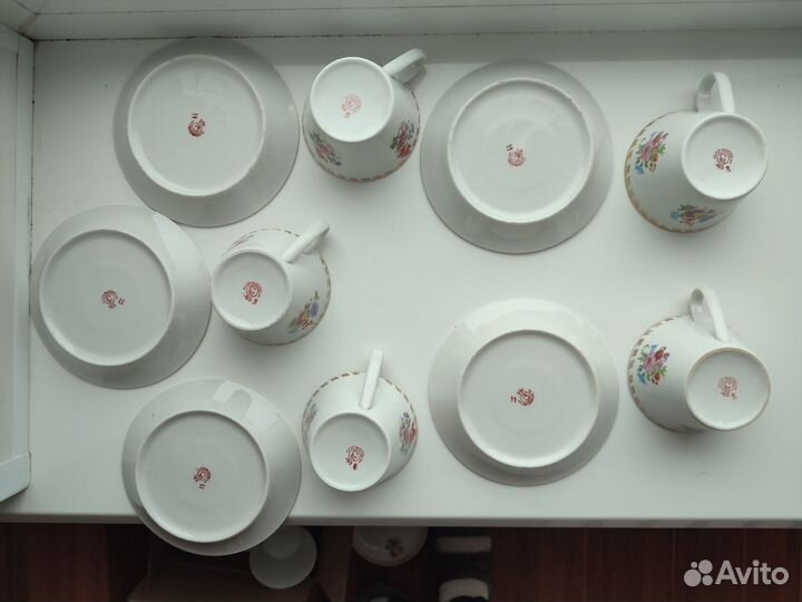 Чайные пары, Мейсенский цветок, 1969 г. СССР