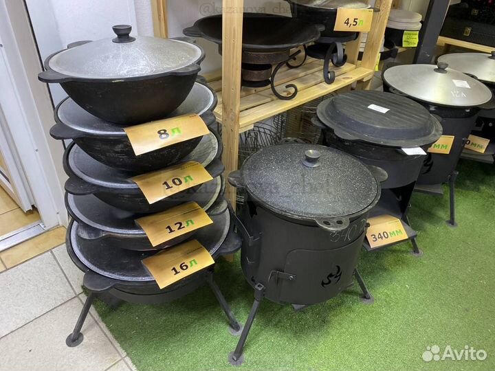 Казаны чугунные 4-22 л Печи