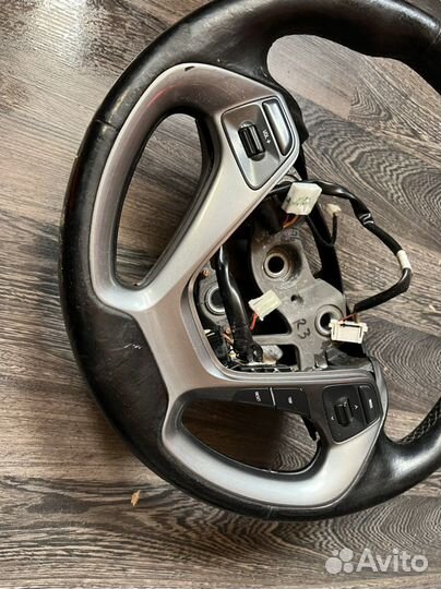 Руль kia rio 2015-2017 кожаный