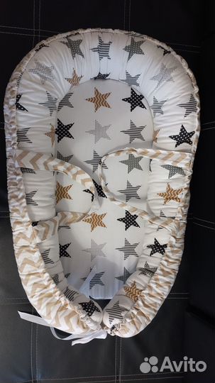 Кокон гнездышко для новорожденных с ручками