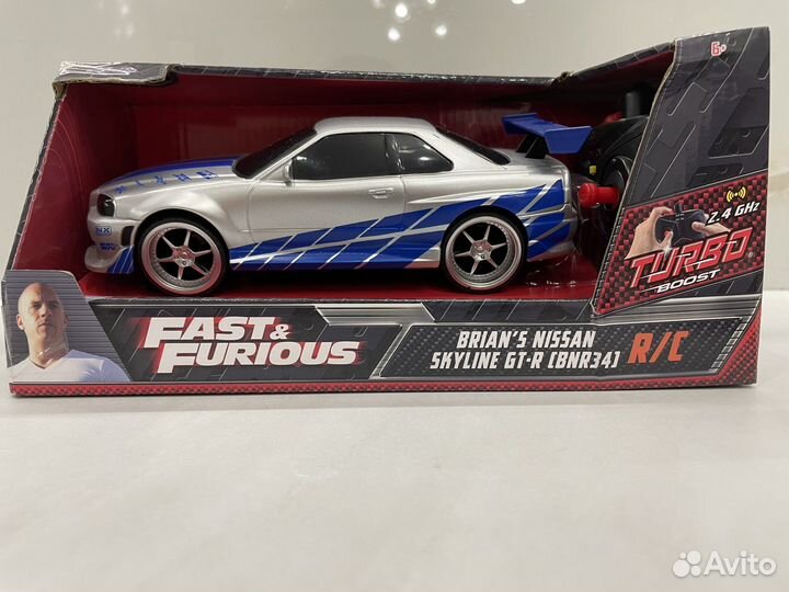 Nissan skyline Р/у Jada 1/24 Fast and furious