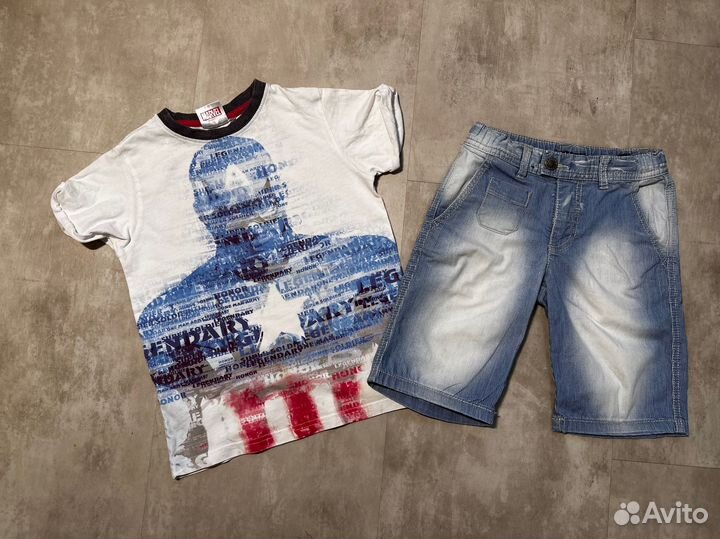 Шорты sisley италия и футболка некст