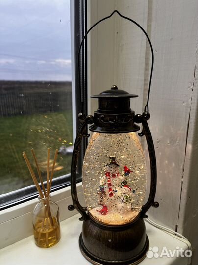 Большой новогодний музыкальный светильник