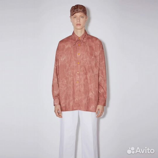 Рубашка Acne Studios Old Pink TIE-DYE