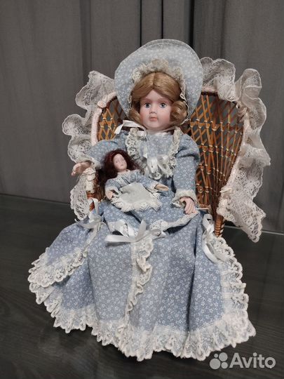 Кукла фарфоровая Wupper Западная Германия
