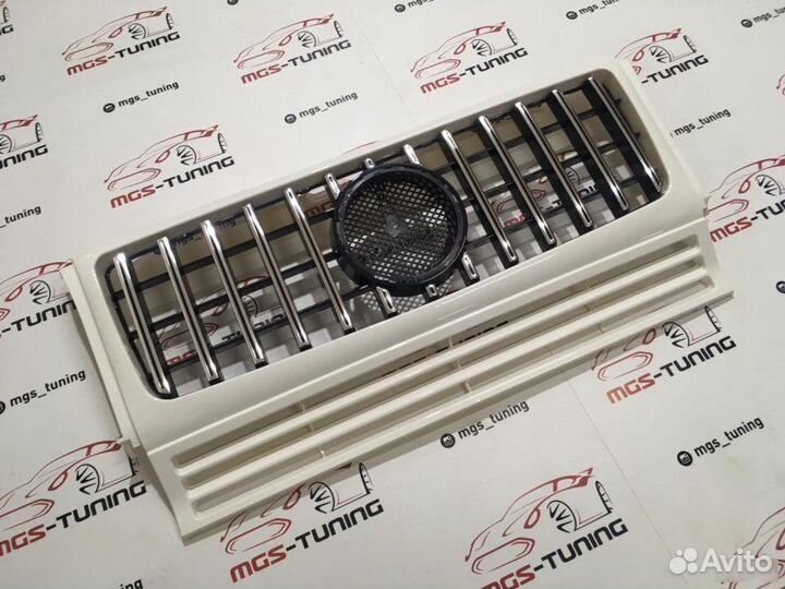 Решетка Мерседес G-Class GT Гелендваген Белая Б/З