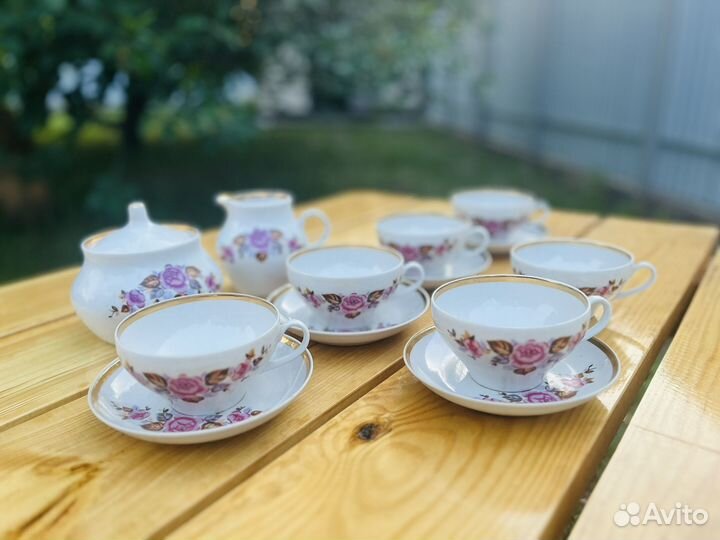 Чайный сервиз дулево розы