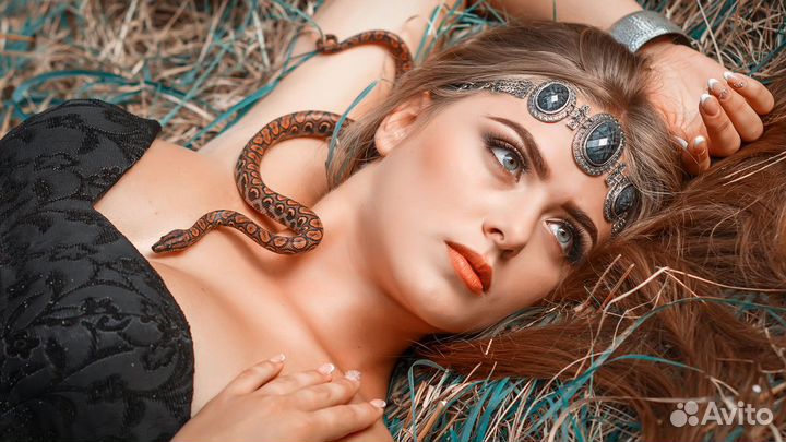 Фотосессия со змеями